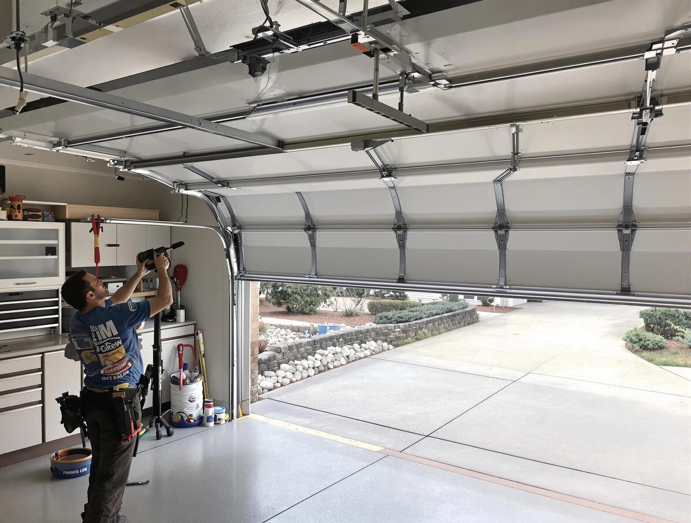 Garage door track repair service by Washington Terrace Garage Door Repair in Washington Terrace