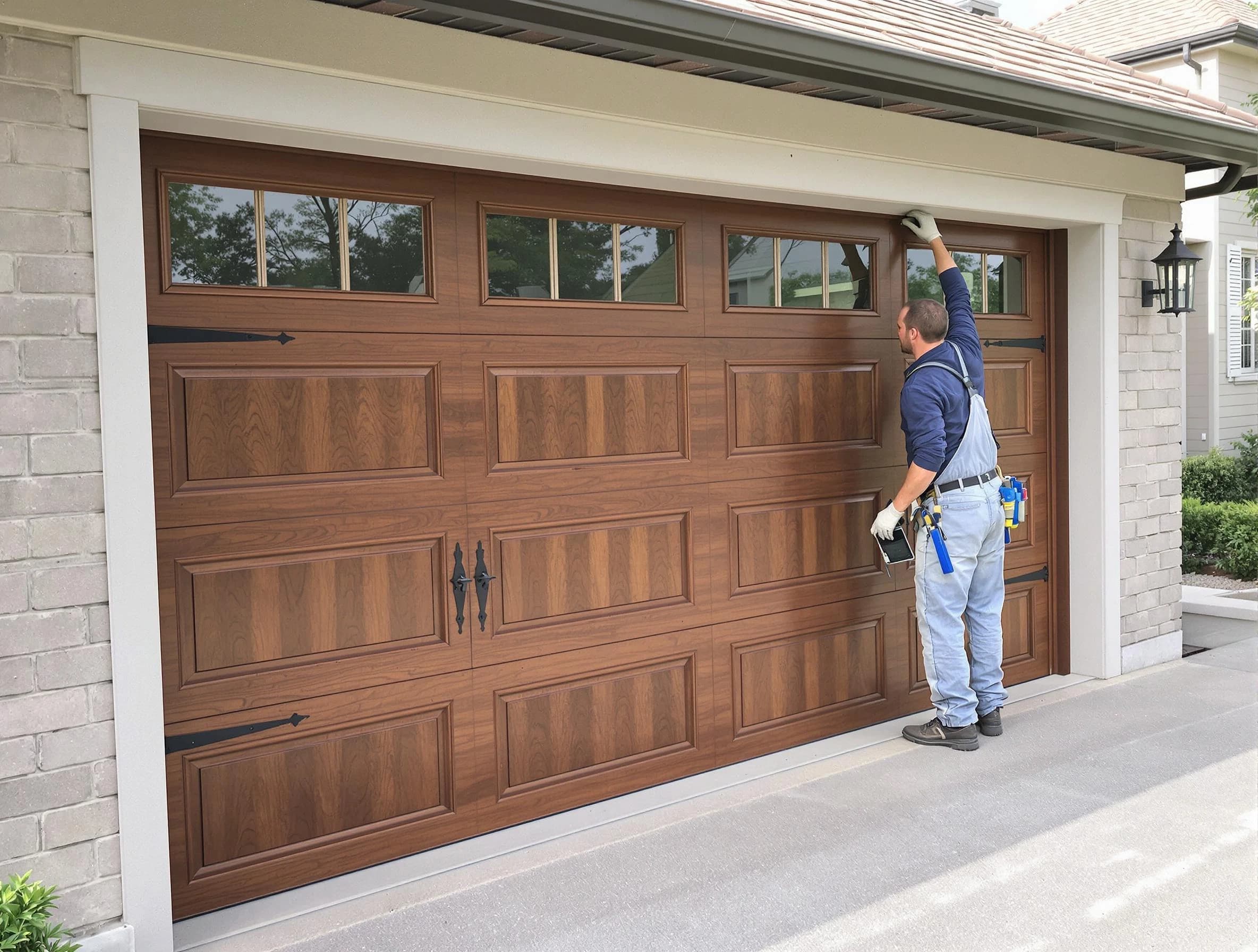 Custom garage door showcase by Washington Terrace Garage Door Repair in Washington Terrace